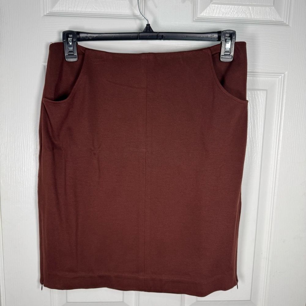 CAbi Rich Brown Pencil Skirt‎